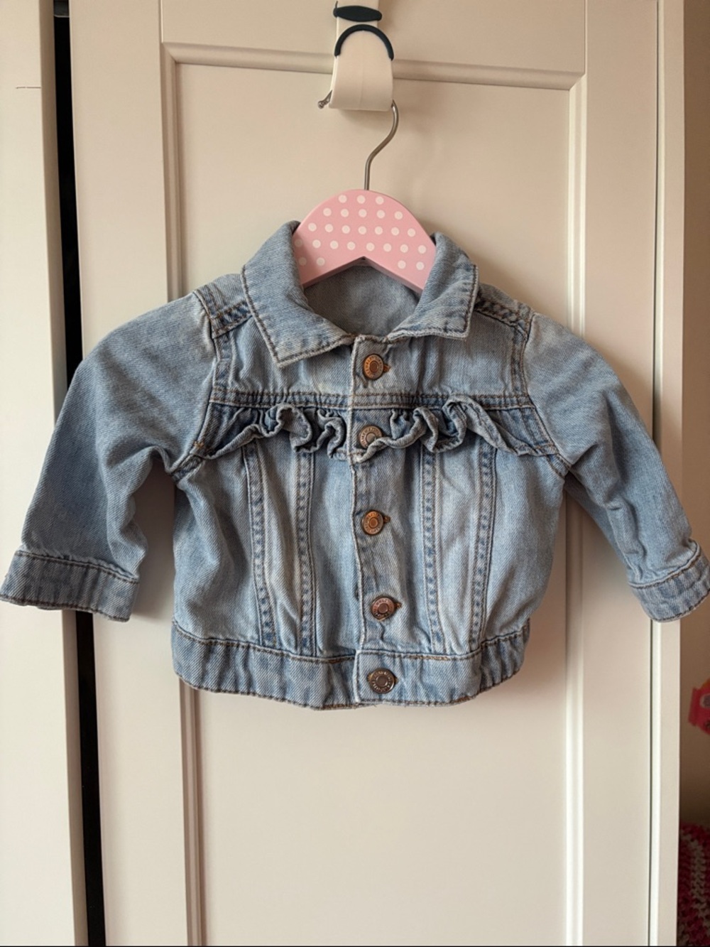⚡️4 for $20⚡️H&M Baby Ruffle Jean Jacket